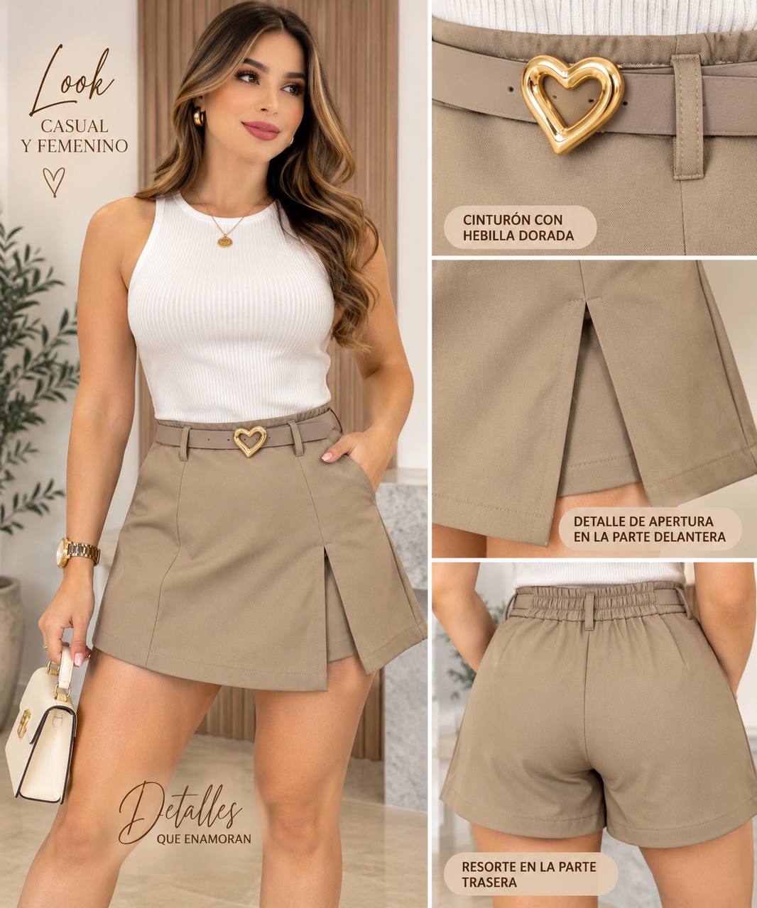 FALDA SHORT Z1567 COD 7953 foto 3