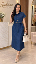 VESTIDO TELA JEAN B66079 COD 7963 foto 1