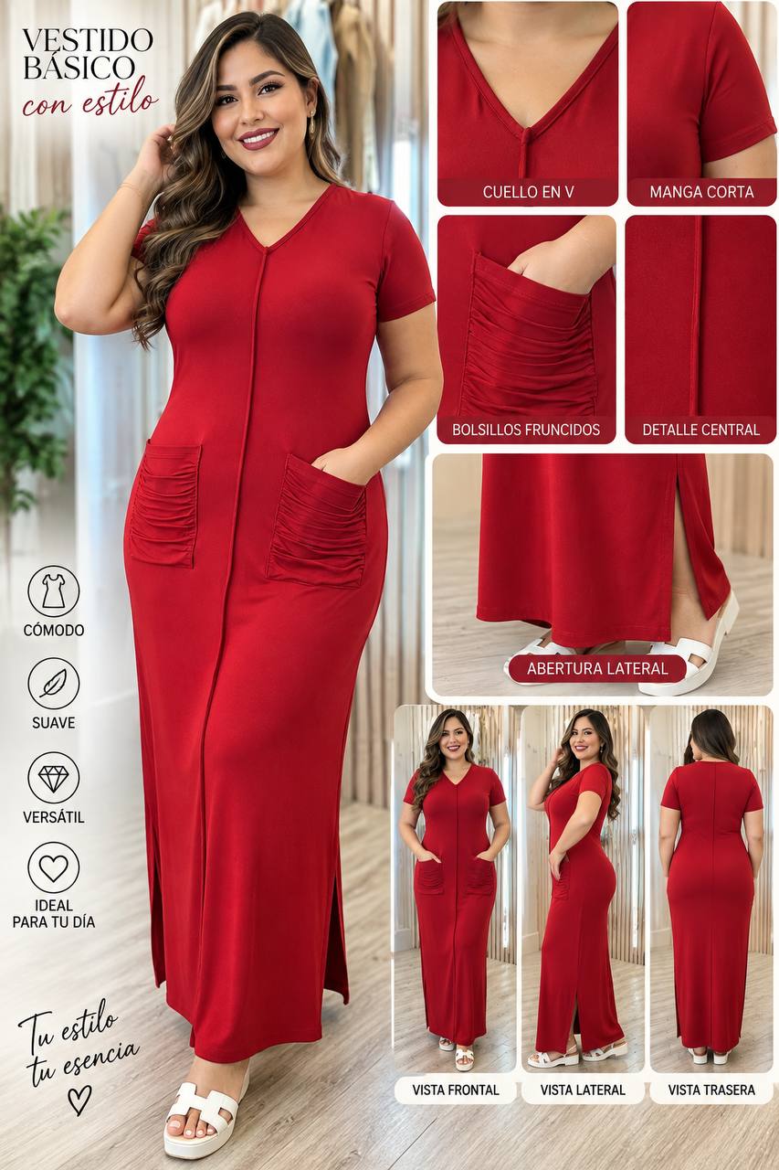VESTIDO BOLSILLO COD 8110 foto 1
