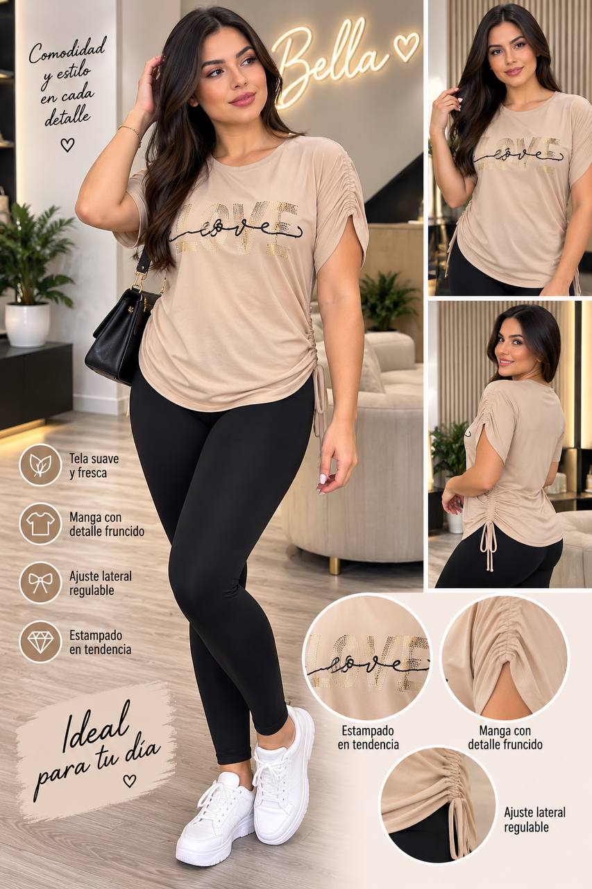 BLUSA LOVE COD 8118 foto 2