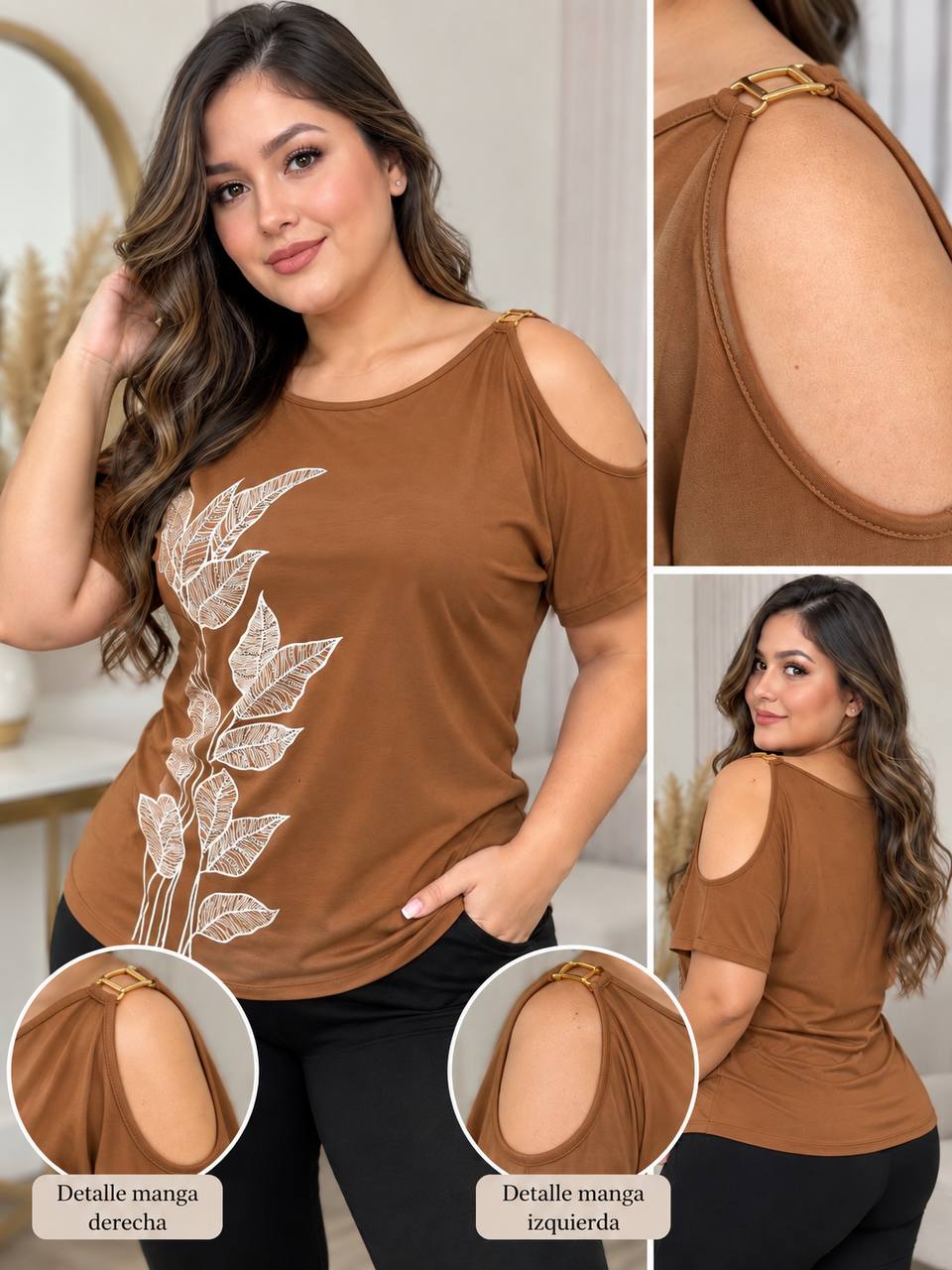 BLUSA HOJAS COD 8120 foto 4